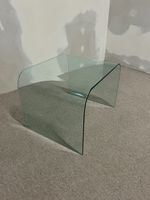 Italienischer SICA Glas Tisch / Beistelltisch Waterfall