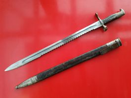 Faschinenmesser Vetterli Schweizer Armee Sägebajonett rar
