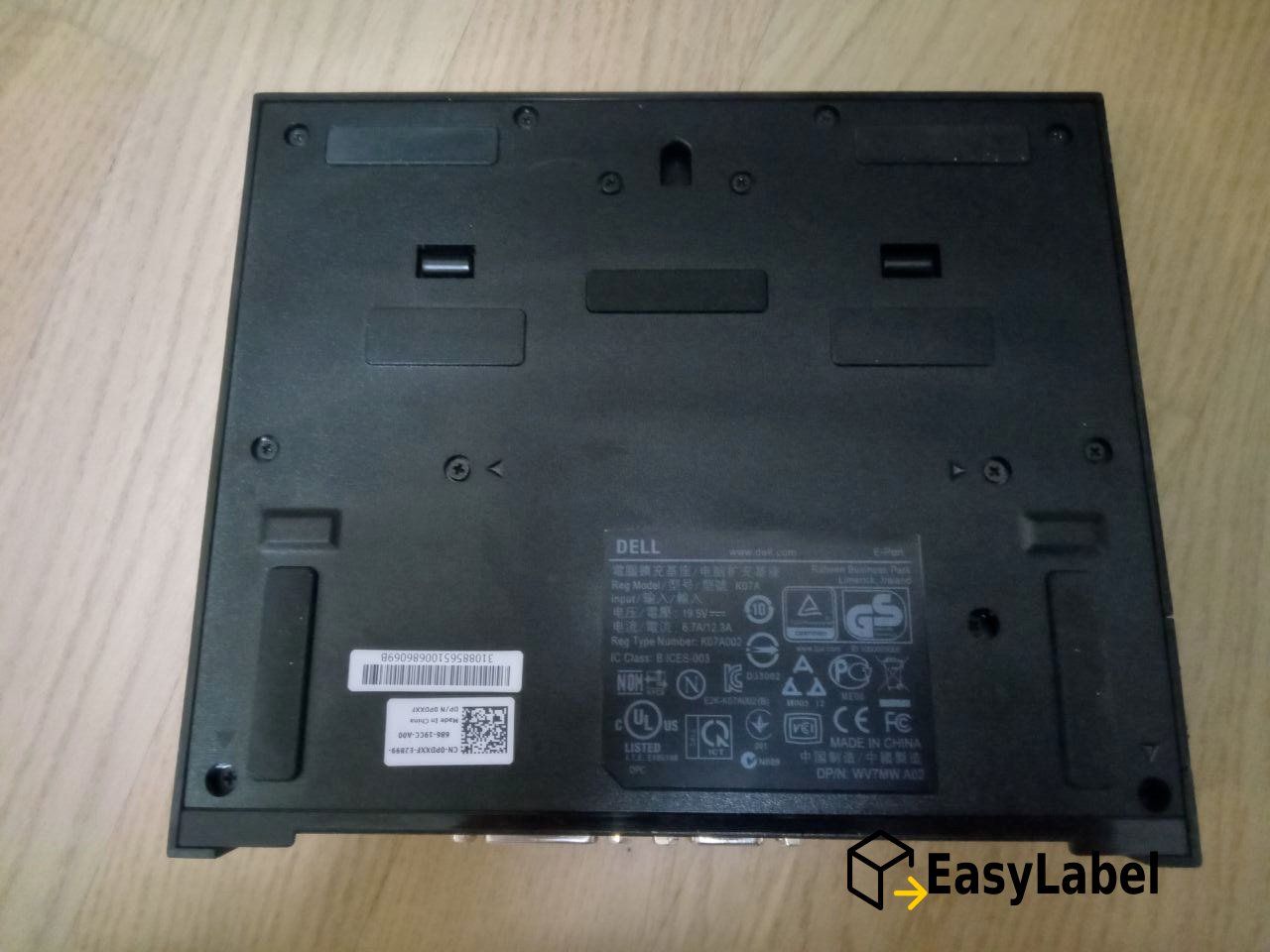Dell Dockingstation: Dell E-Port Plus K07A Dockingstation. Lieferung gratis – Gebraucht aus Glattpark(Opfikon) von easylabel 3