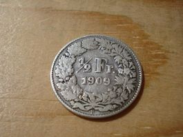 (D2) 1/2 Franken 1909