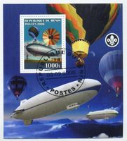 Block "Heissluftballon, Zeppeline". Benin