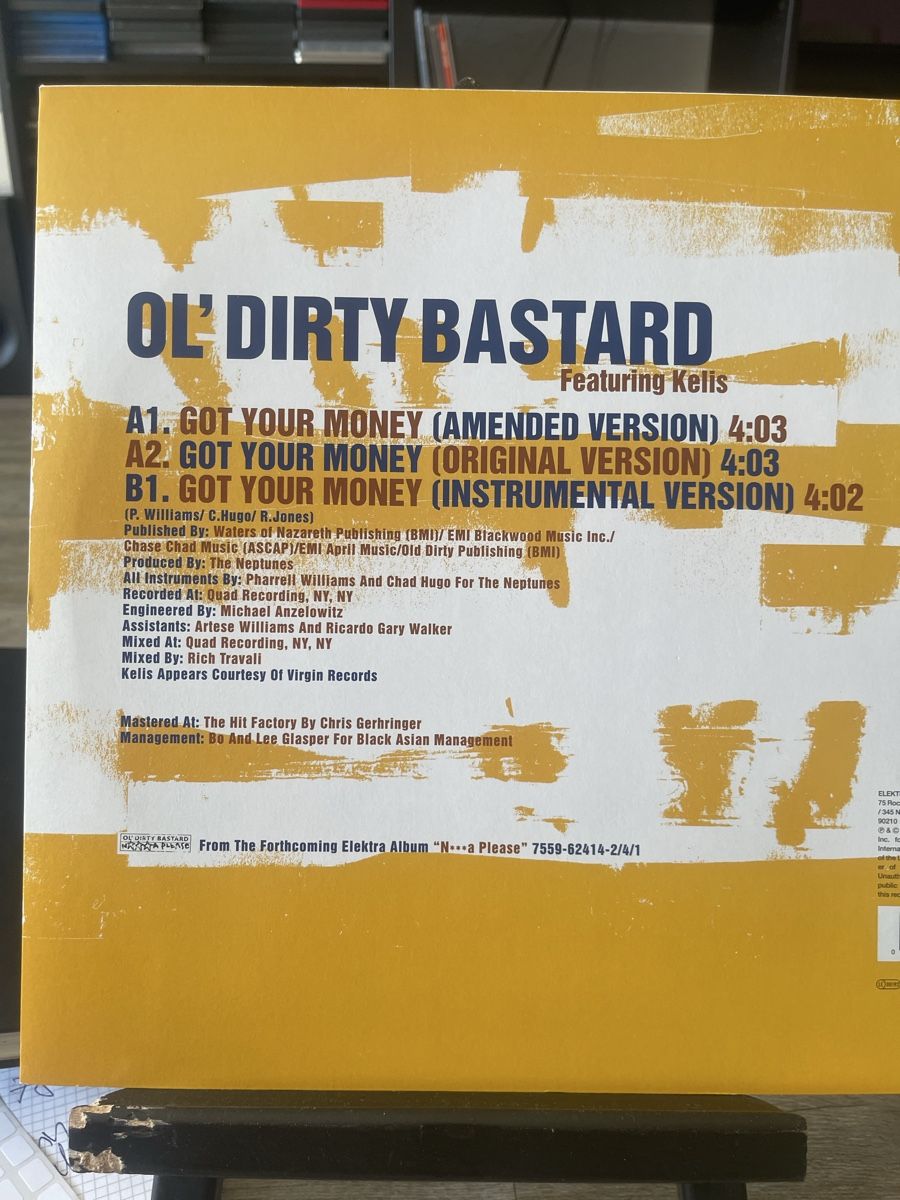 Dischi in vinile: Old Dirty Bastard / Got your Money – Nuovo (secondo la descrizione) da Dagmersellen venduto da stonefinger 1