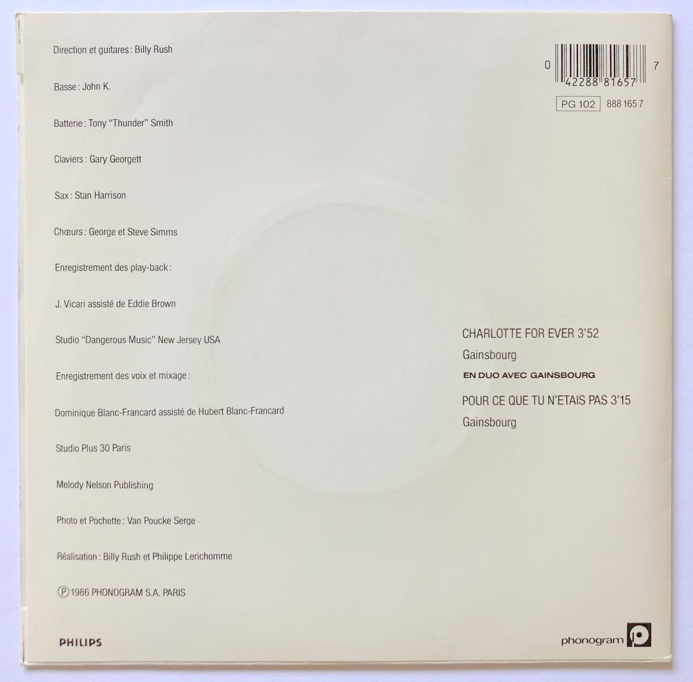 Dischi in vinile: CHARLOTTE & GAINSBOURG - CHARLOTTE FOREVER – Usato da Bottens venduto da hotter-than-hell 1