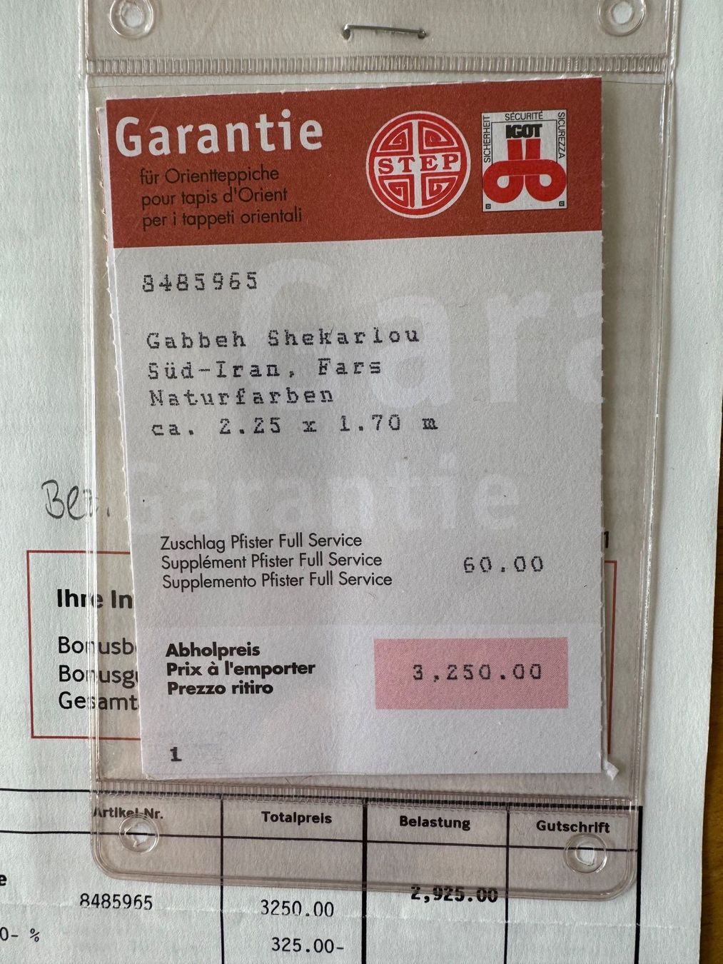 Gabbeh Tappeti: Teppich Gabbeh Shekarlou, 225 x 170 – Usato da Meisterschwanden venduto da Nanook97 7