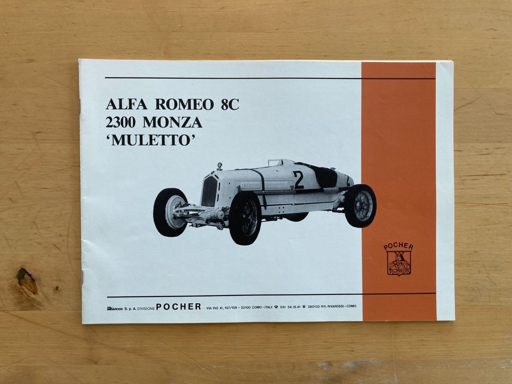 POCHER 1.8 alfa romeo 8c 2300 monza