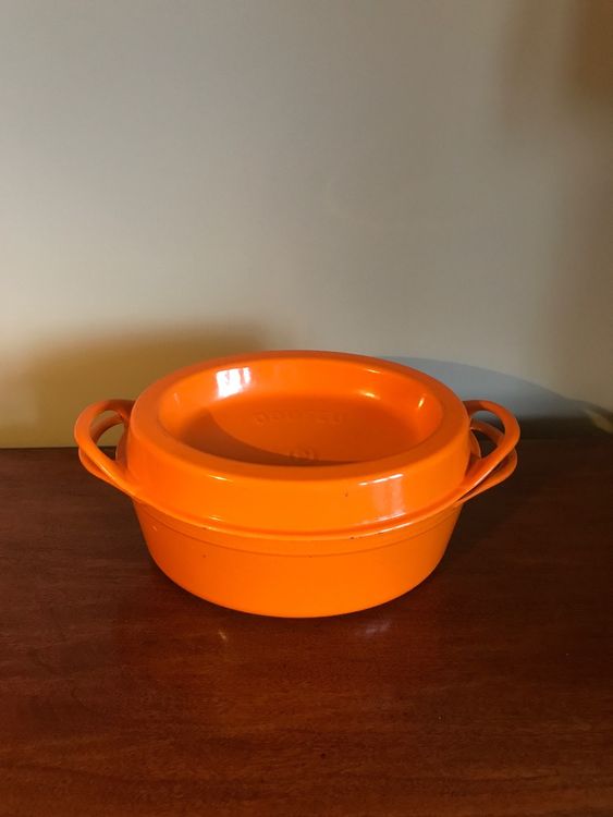 Grosse Cocotte Cousances Le Creuset Doufeu 6L Fonte émaillée Orange - France