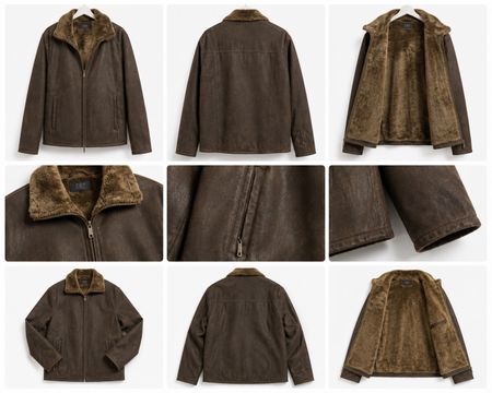 P&P People Collection Lederjacke, Grösse 46, Winter
