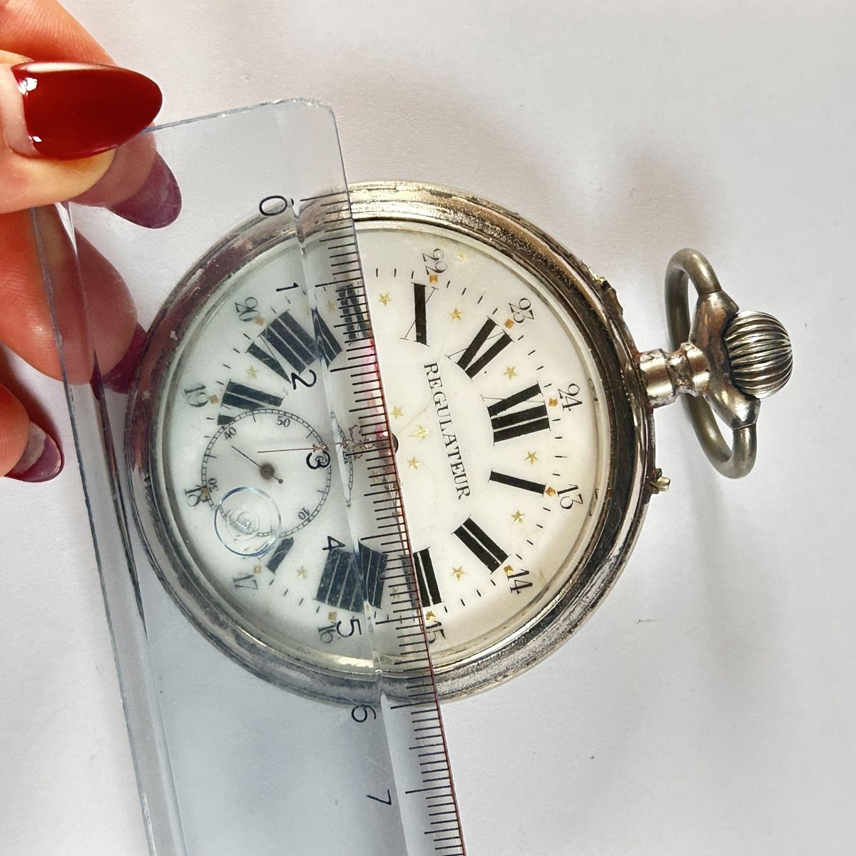 Orologi: Grosse Taschenuhr REGULATOR – Usato da Basel venduto da bellespirit 9