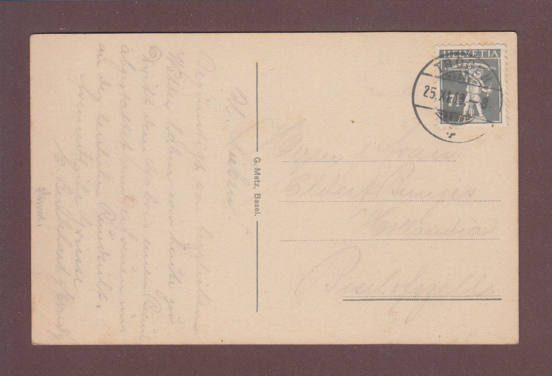 Ansichtskarten: GÄBRIS - Kühe - 1919 – Gebraucht aus Pully von nicecards 1