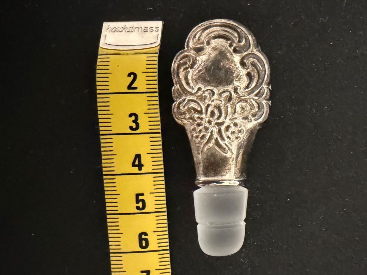 Apribottiglie & Tappi per chiusura: Stopfen, Deckel für Flacon, silber (oder versilbert) Vintage – Usato da Egg b. Zürich venduto da Mogli93 1
