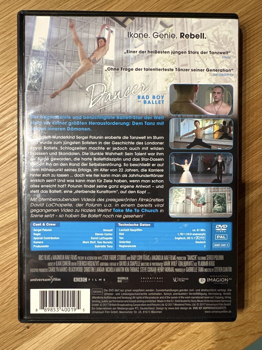 Tutti i DVDs: Dancer - Bad Boy of Ballet – Usato da Münsingen venduto da Sim2977 1