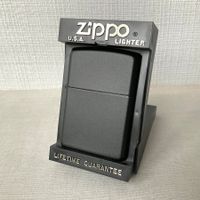 🔥 vintage ZIPPO – Black Matte – ZIPPO Regular OVP – 1989 🔥