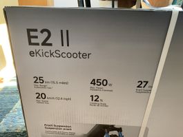 Ninebot E2 ll eKickScooter 25 km, 20 kmax.