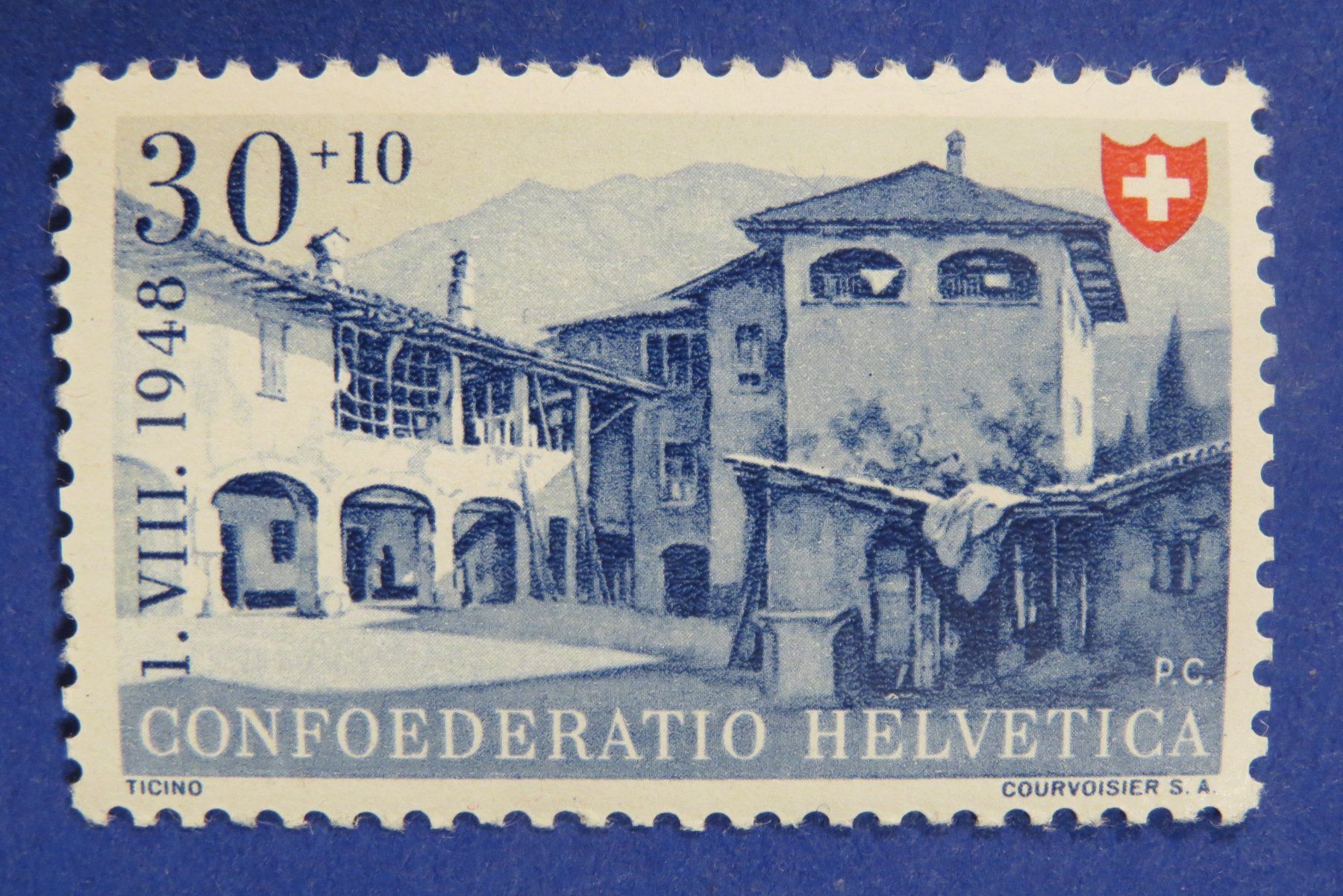 Alle Briefmarken: Serie Pro Patria 1948 postfrisch **, - SBK: 12.-. – Neu (gemäss Beschreibung) aus Brunnen von Kumari 1