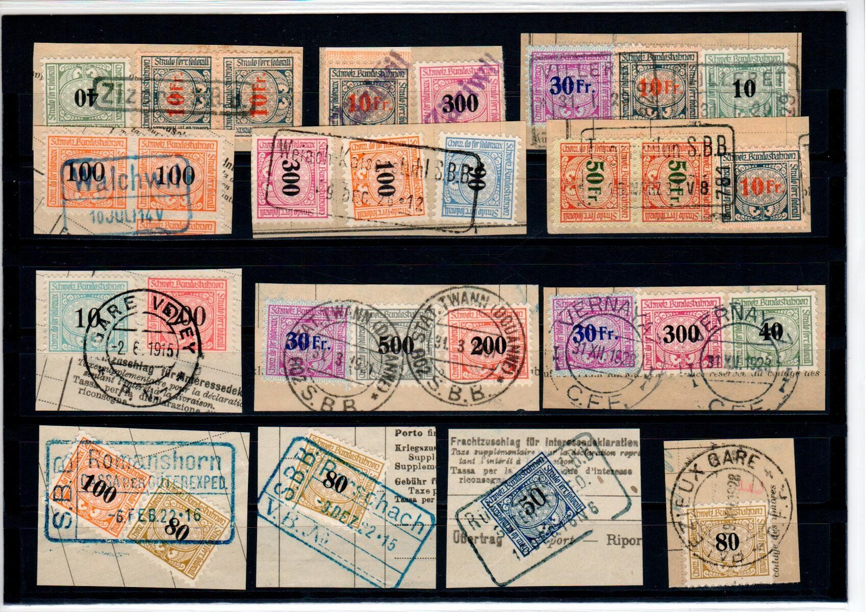 Tous les timbres: Bahnpost - Dienstmarke – D'occasion à Wolhusen par Curver9