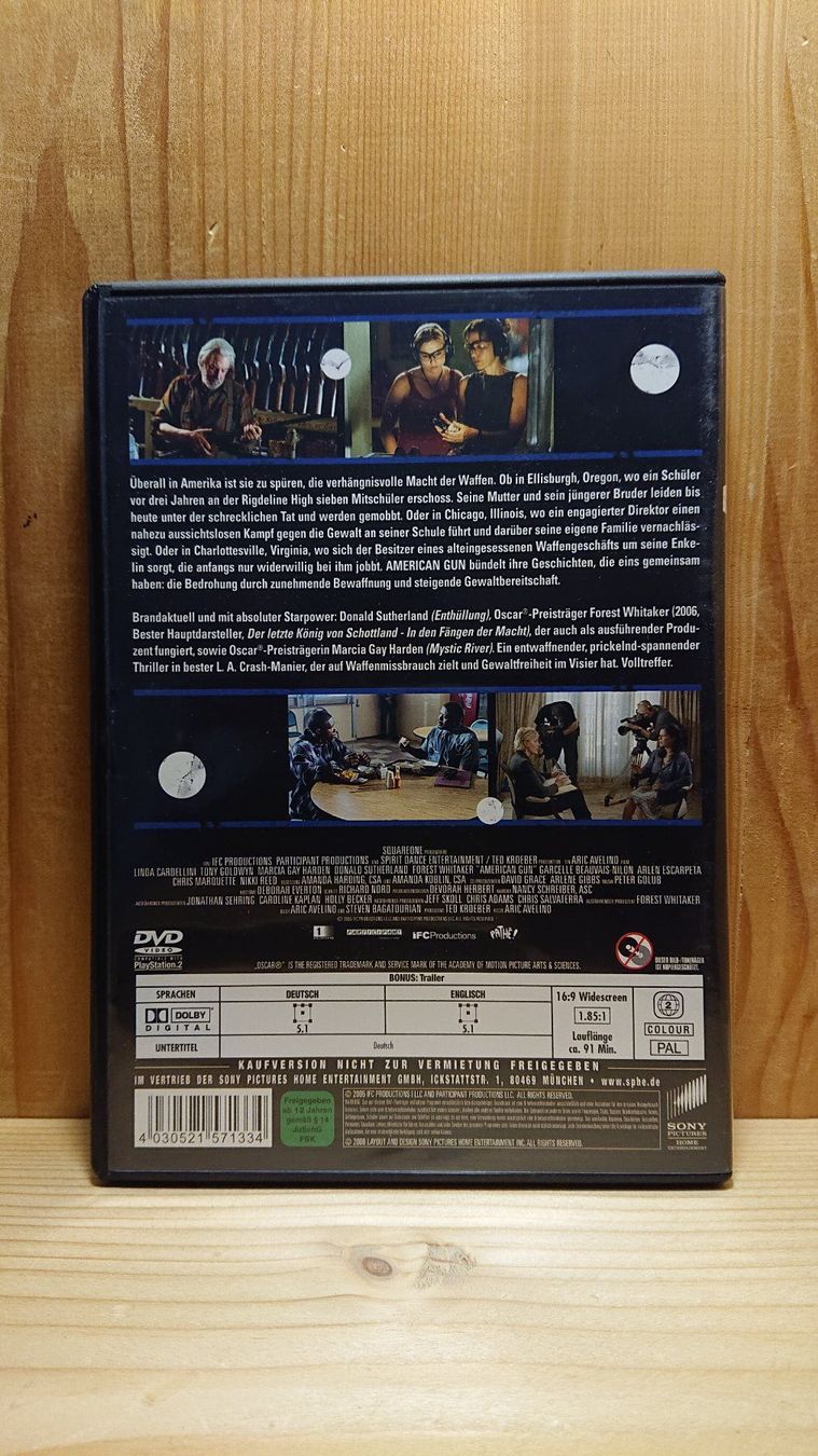 Tous les DVDs: AMERICAN GUN DVD mit Forest Whitaker – D'occasion à Wilderswil par Exebub 1
