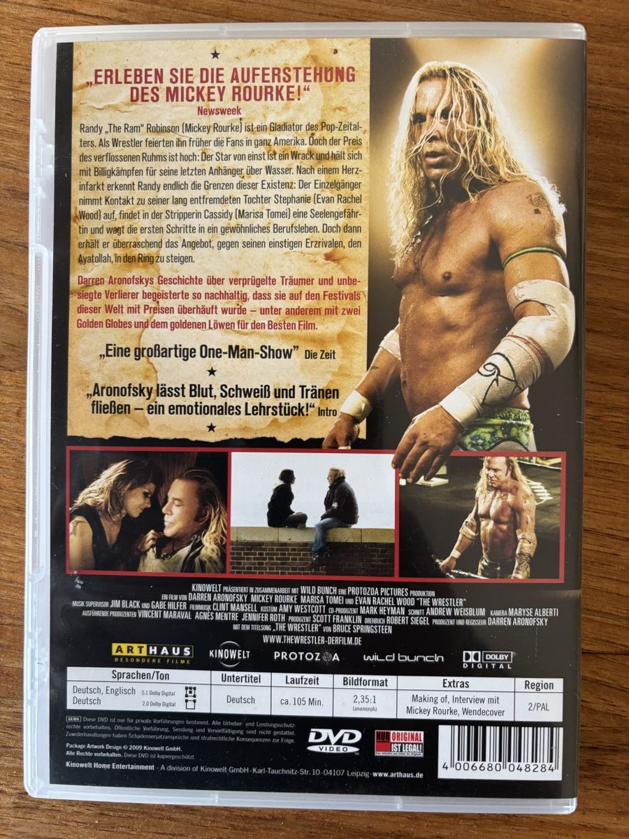 Tutti i DVDs: DVD The Wrestler – Usato da Belp venduto da brb66 1