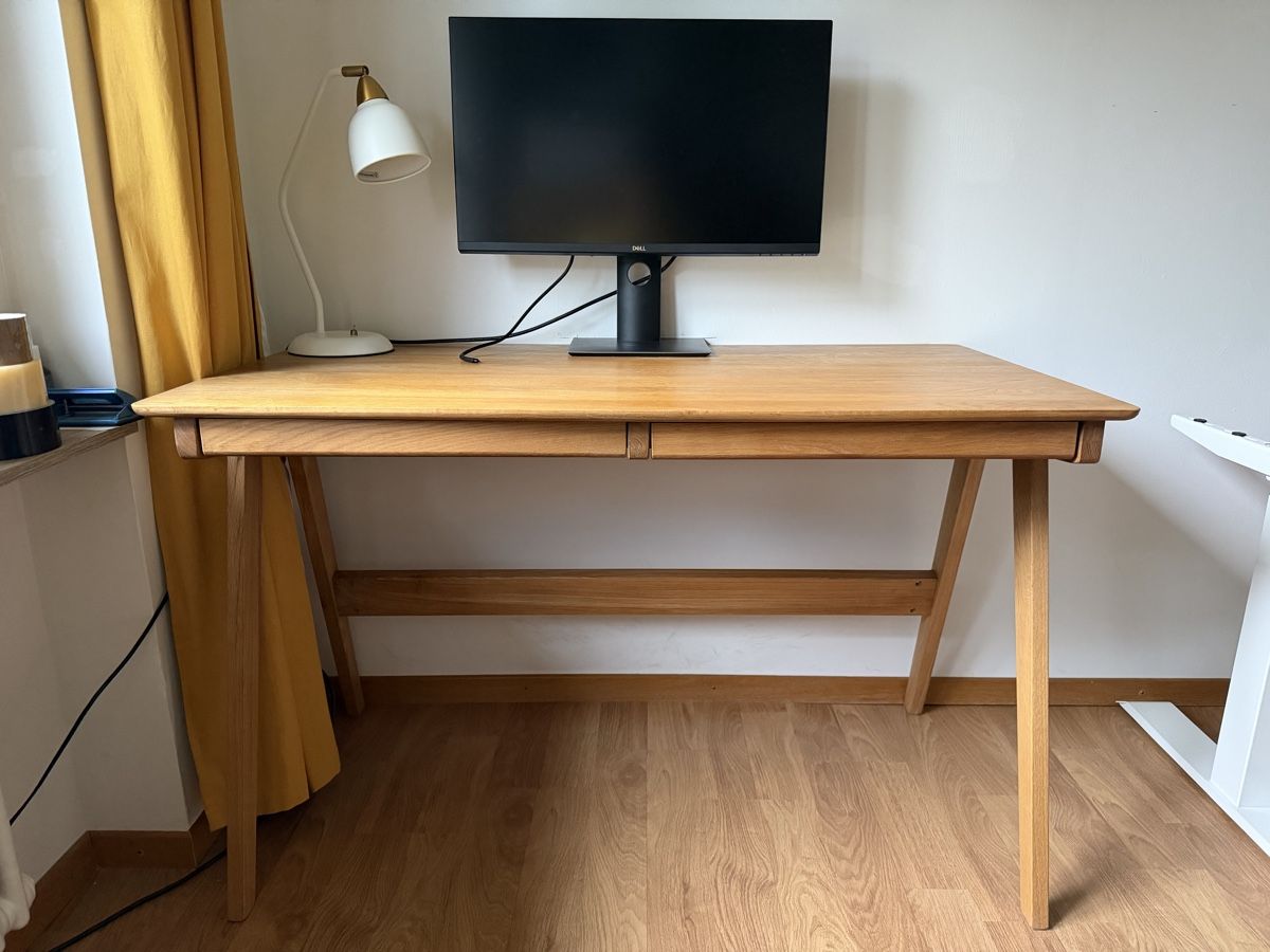 Scrivanie: Ars Natura Dounby desk - solid oak, oiled – Usato da Uster venduto da ann_658q 1