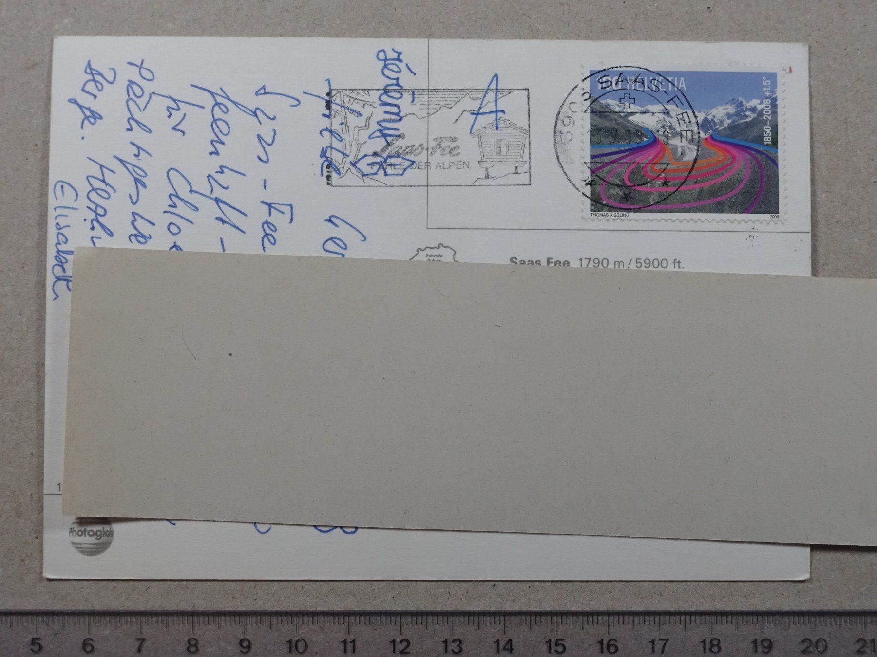 Cartes postales: Saas Fee, 2009 – D'occasion à Lenzburg par fh1 1
