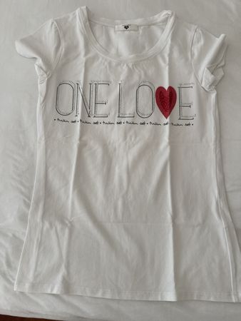 Twinset T-Shirt "One Love" 🩷, White, Summer Essential