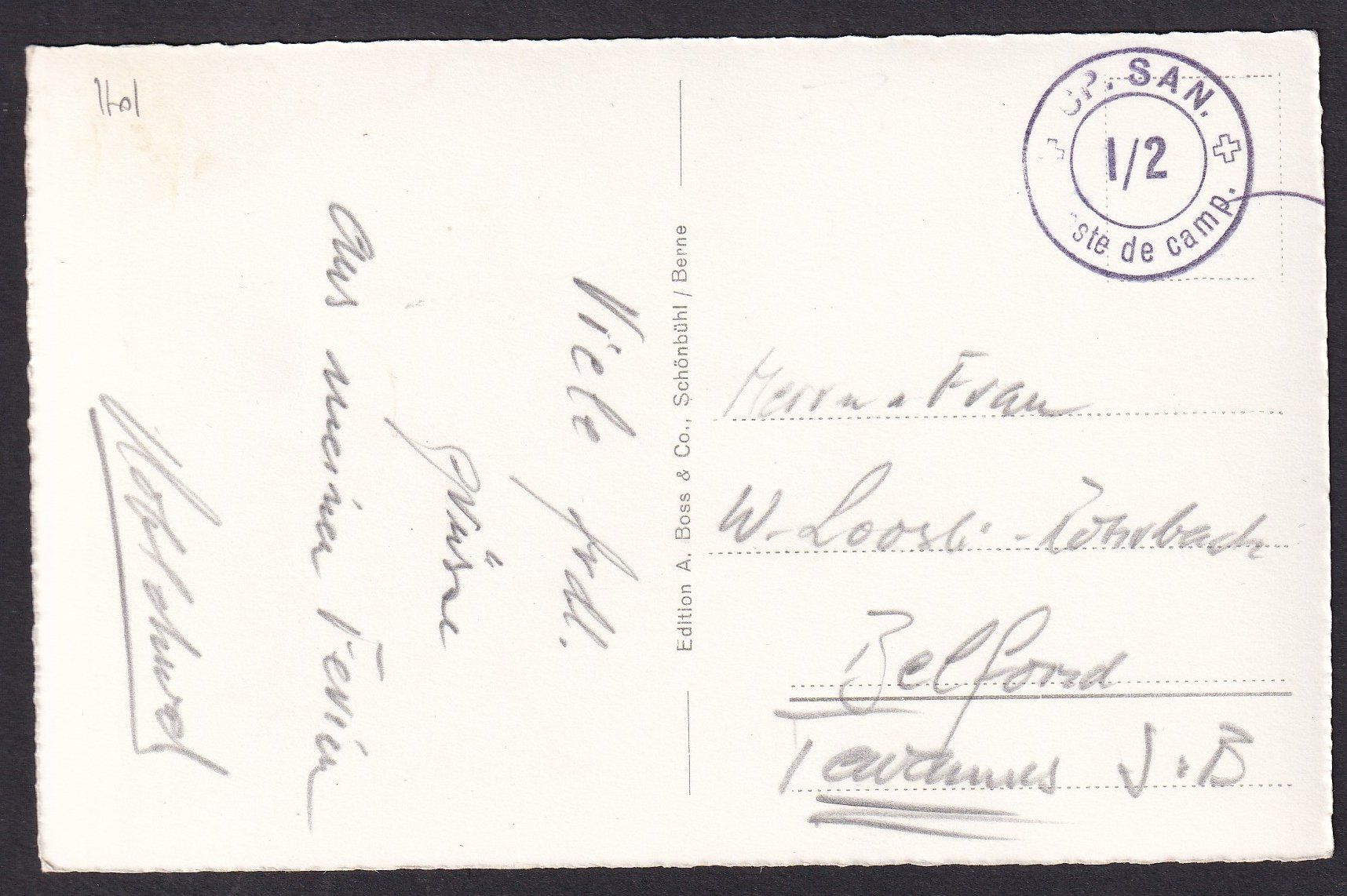 Cartoline postali: Vauderens Vue aérienne Feldpoststempel – Usato da Olten venduto da clotaldi 1