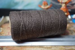 Meterware - 2mm Linhasita Makramee Garn - Farbe:Dunkel Braun