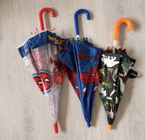 3 Kinderregenschirme: Spider-Man & Dinos, für regnerische Ta