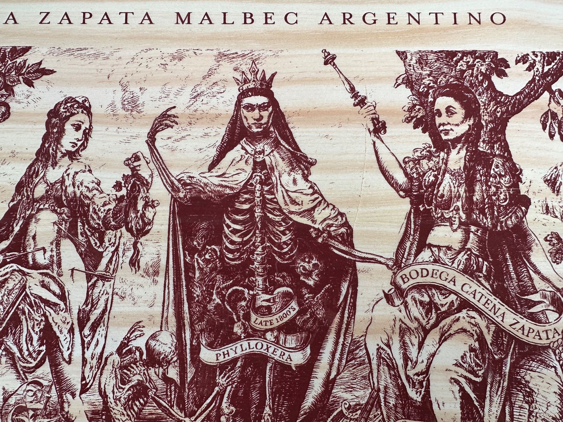 Altro: Weinkiste mit Schiebedeckel mit Skelett / Totenkopf Bild – Usato da Zürich venduto da atlantis77 4