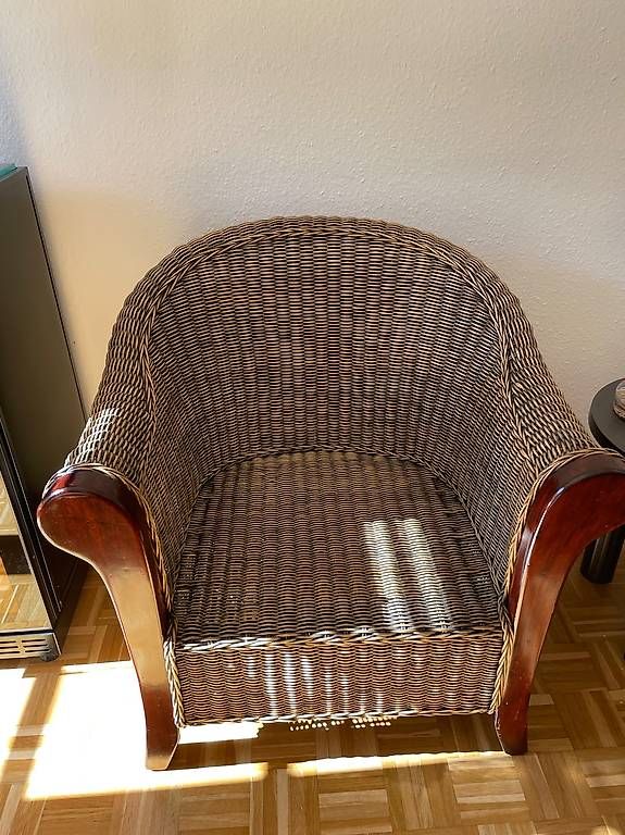 Poltrone: Fauteuil en rotin et bois – Usato da Vessy venduto da M974 4