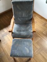 Polsterstuhl mit Fussschemel,sehr gut erhalten,super Qualitä