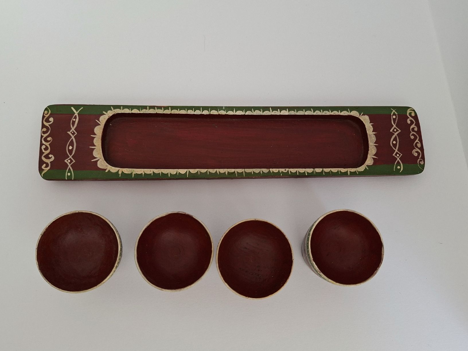 Altre Stoviglie: Vintage 5-teiliges Eierbecher Set aus Holz – Usato da Dietikon venduto da Magi2 4