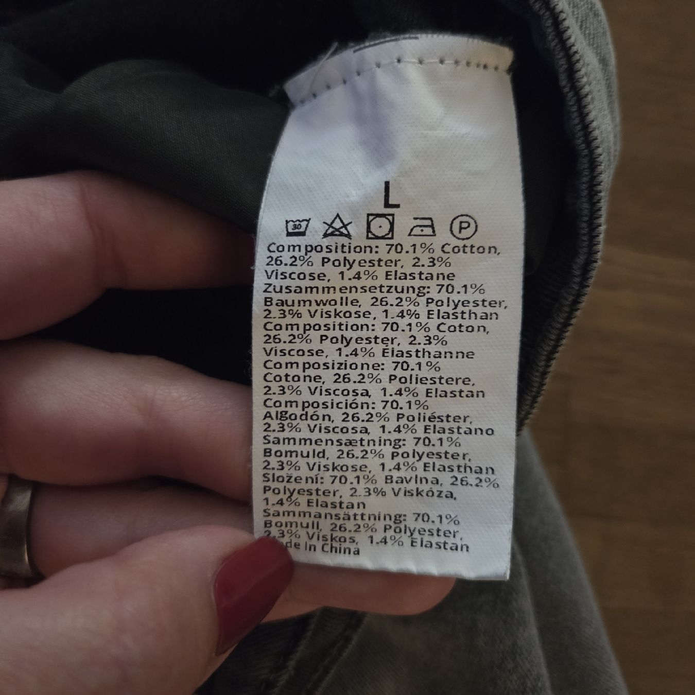 Jeans: Barrel Jeans grau Gr. L elastisch – Usato da Näfels venduto da CH.Kchlineknopf 1