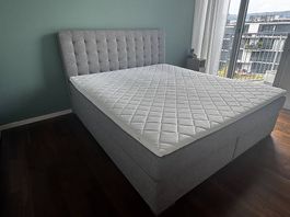 Boxspringbett "Isa" 180×200 cm inkl. Topper