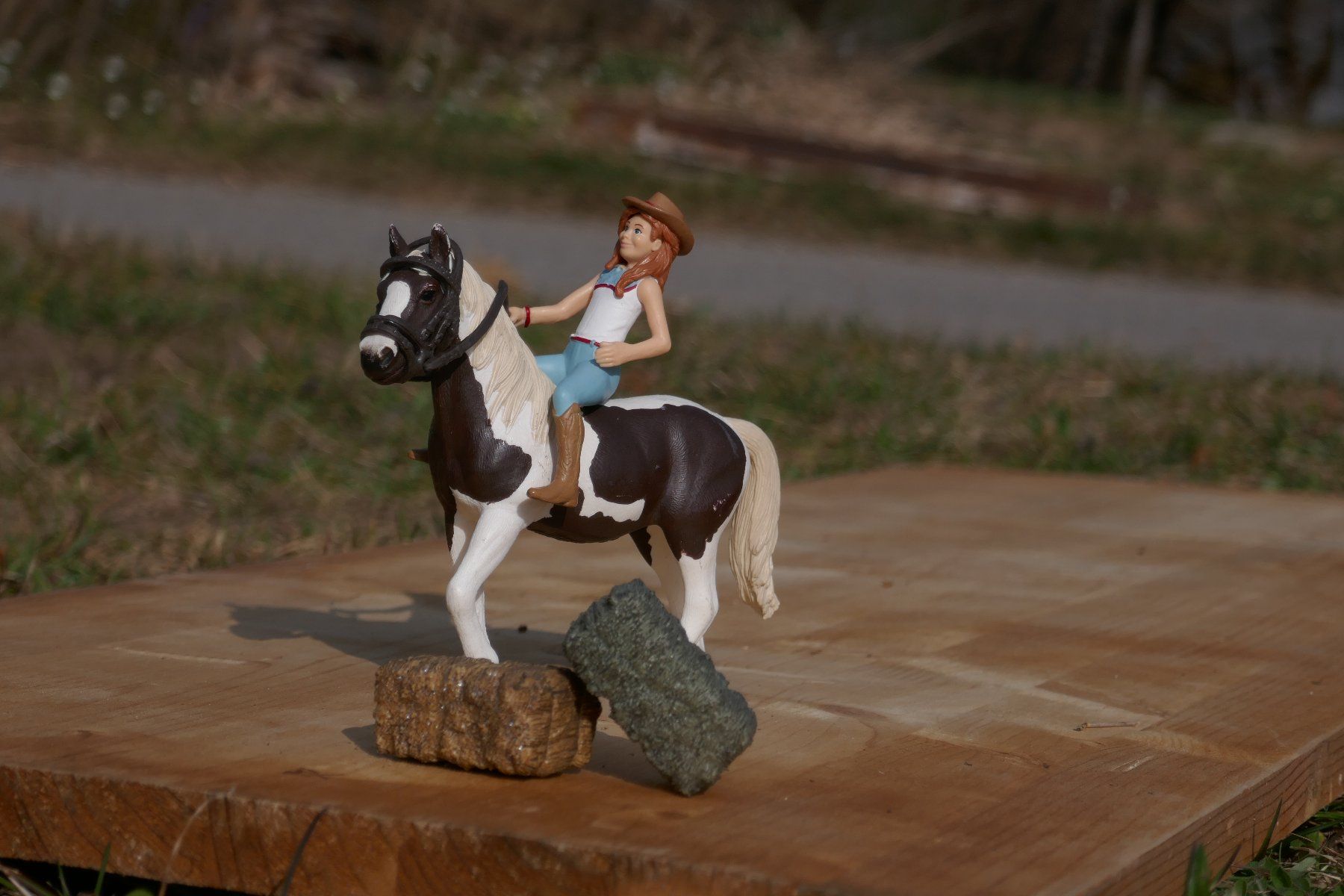 Schleich Giocattoli: Paint Horse Stute mit Reiterin – Usato da Wald ZH venduto da ra_wo 1