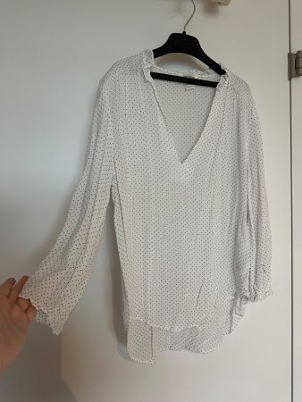 H&M Damenbluse mit kleinen Pünktchen - TOLL- M(38) -wie NEU!
