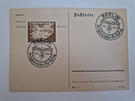 Deutsches Reich Postkarte Briefmarke 1939