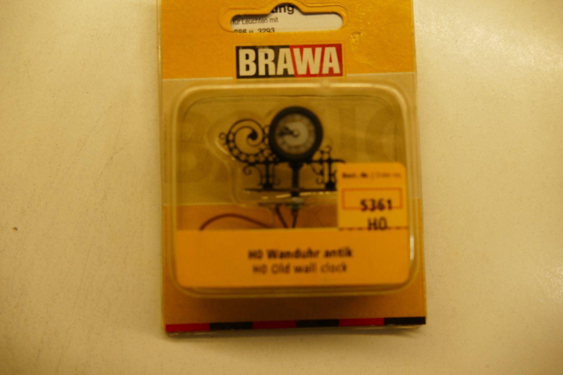 Brawa Modellini di ferrovie: Brawa H0: Wanduhr antik – Nuovo (secondo la descrizione) da Niederhasli venduto da rail-duerst 1