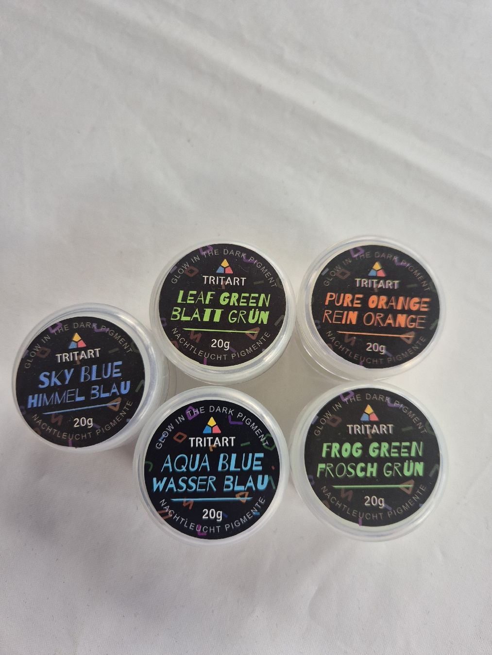 Farben: Tritart Leuchtpigmente Set 5x 20g  – Gebraucht aus Winkel von comeyerli