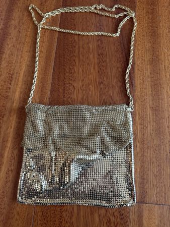 Vintage Gold Mesh Evening Bag - Glamorous and Chic!