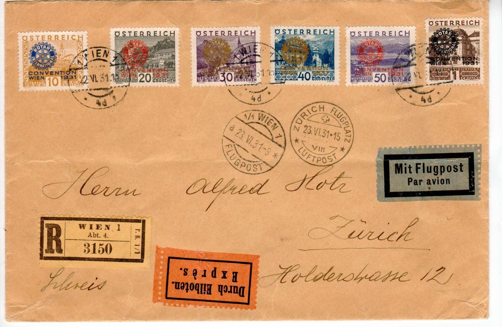 Tutti i francobolli: Brief - Österreich 1931 – Usato da Wolhusen venduto da Curver9
