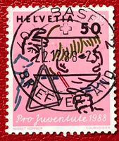 Nr.J 308 mit VollStempel Basel