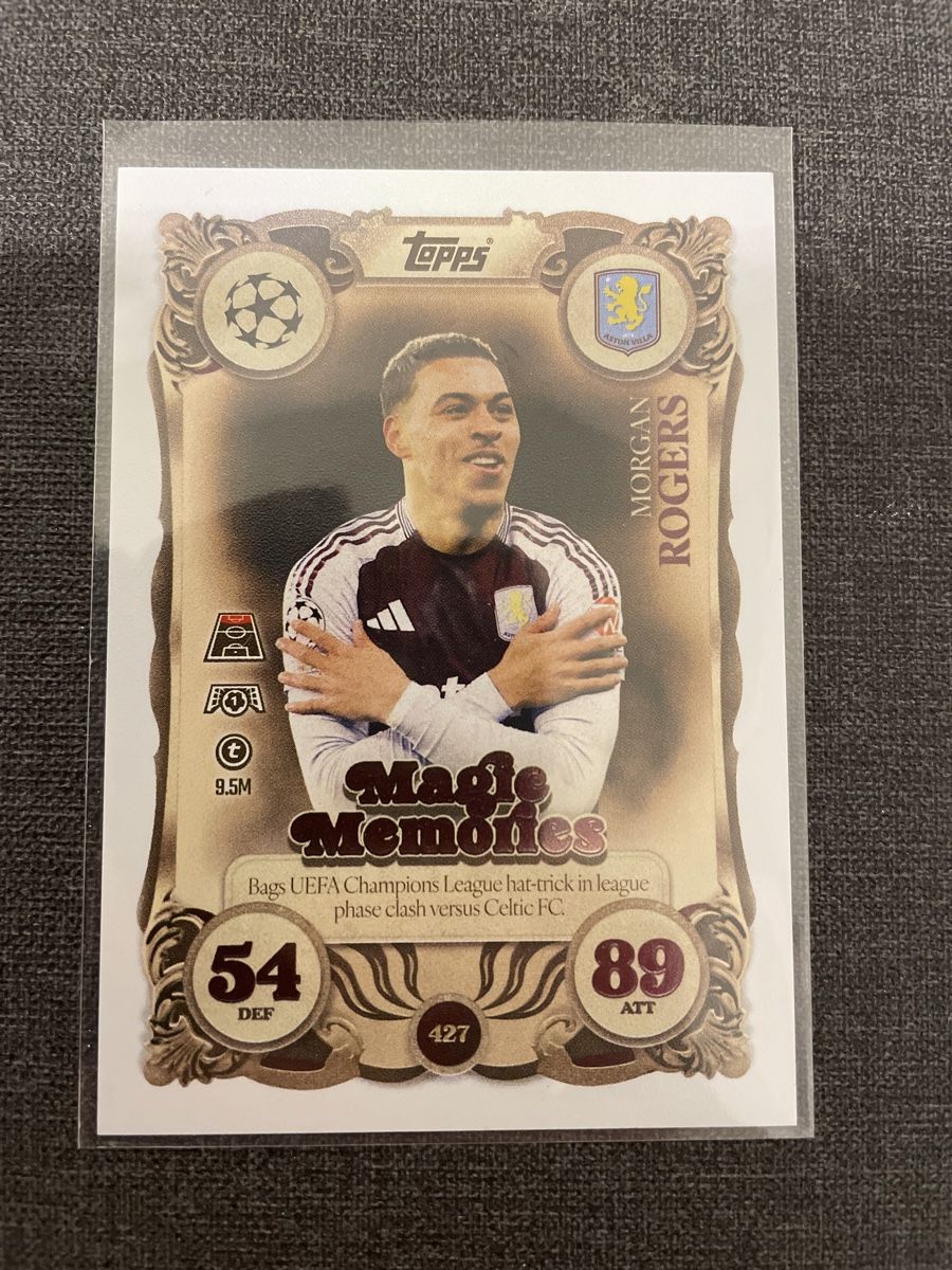 Topps Carte collezionabili: Topps Match Attax Morgan Rogers Aston Villa – Nuovo (secondo la descrizione) da Burgdorf venduto da Sports_Cards_3400