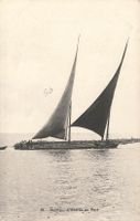 Ouchy (VD) – Segelschiffe am Hafeneingang