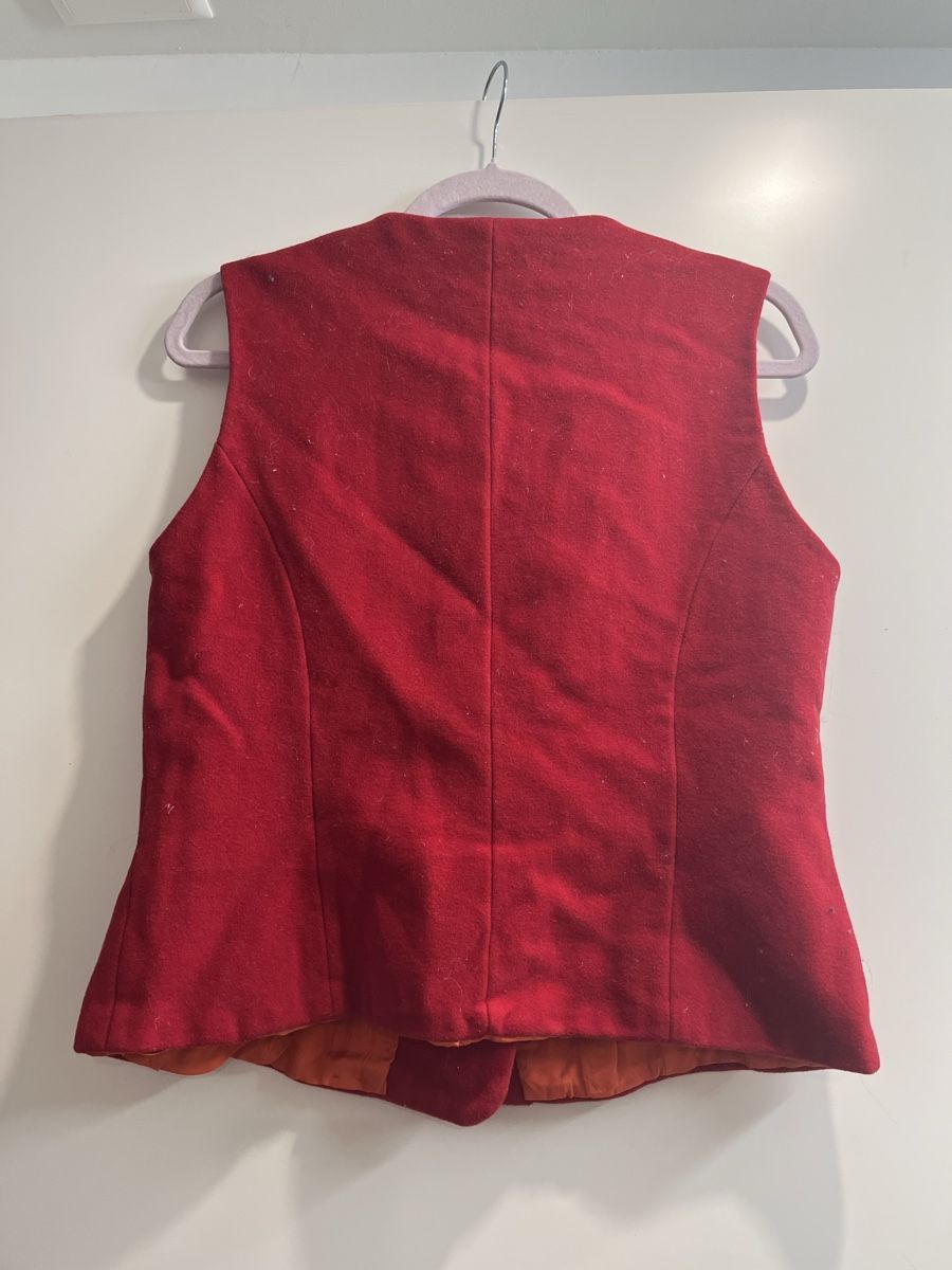 Gilet & Giacche: Rote Wollweste - vintage – Usato da Zürich venduto da Closetbesties 2