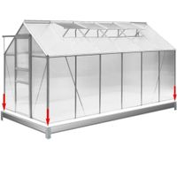 Deuba M4: 380x190cm Fundament Stahl