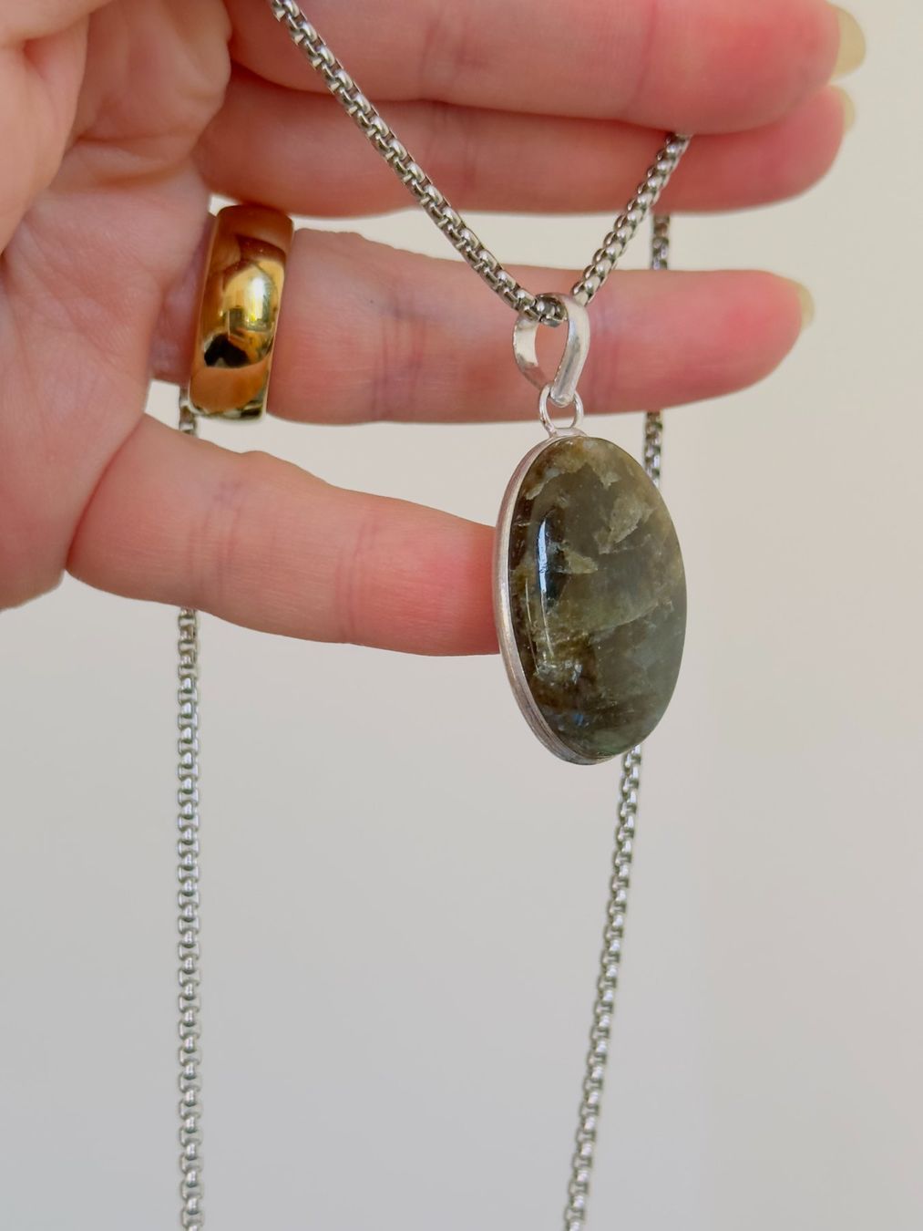 Catenine: Fashionable labradorite necklace – Nuovo e nell'imballaggio originale da Genève venduto da AGBERG 4