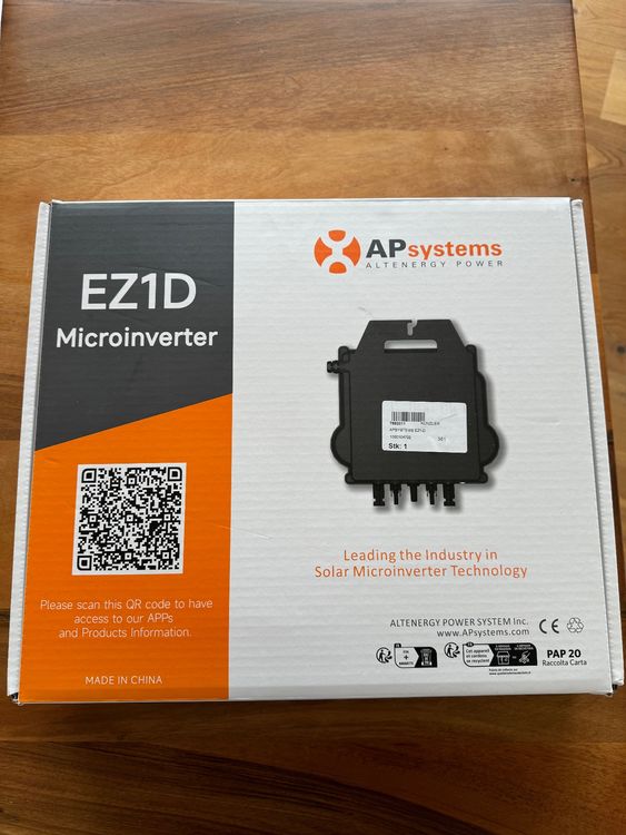 Microinverter, APSystems EZ1-D, 1800 W, WLAN (Neu (gemäss Beschreibung ...
