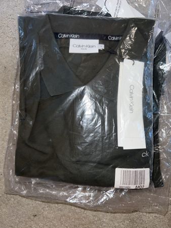 6x Calvin Klein Poloshirt Grösse L olivgrün 