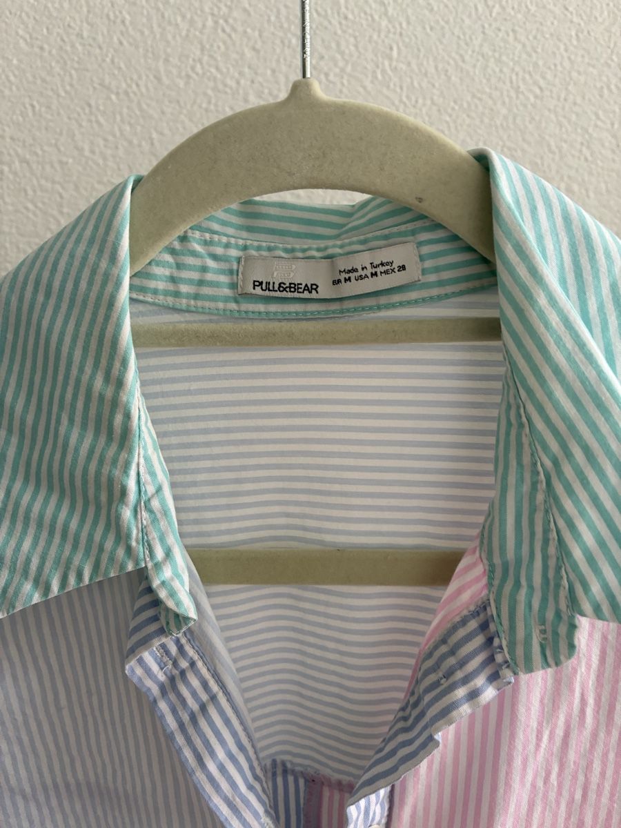 Pull&Bear Blusen: Chemise Pull&Bear rayée multicolore taille M bon état – Gebraucht aus Zürich von bia_m6bq 1