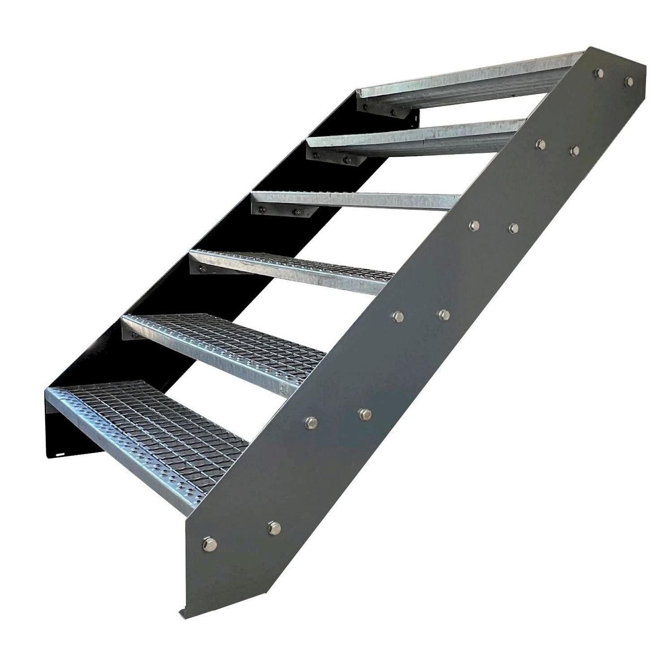 Sonstiges: Stahltreppe 6 Stufen 80x114cm anthrazit – Neu und originalverpackt aus Bottighofen von zaap